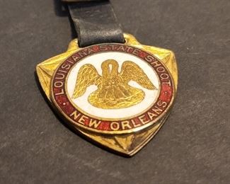 antique louisiana state shoot medal