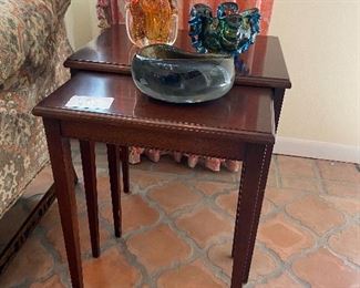 Mahogany Nesting Tables 