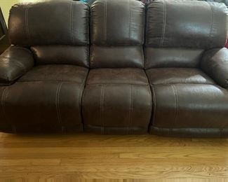 New Never Used Automatic Reclining Couch Set
