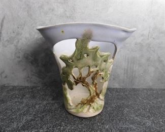 Stunning Pottery Vase Signed Walton 1996