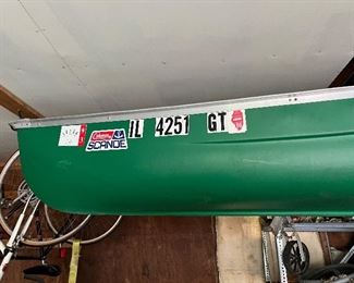 1985  16 ft Coleman green Scanoe (have title; original owner)