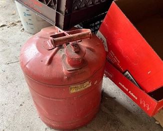 vintage safety gas can