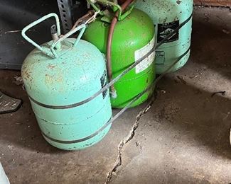 Vintage refrigerant tanks