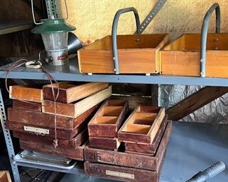 vintage wooden drawers