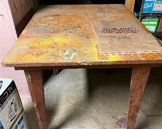 vintage work table