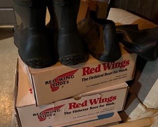 Red Wings waterproof boots, steel toe, size 13.5