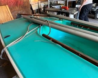 1973 Vintage Butterfly Barnett Sailboat; sail, & mast (have sailboat & trailer title)  Dilly Trailer