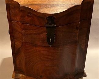 Decorative Wood Container in the Style of an Antique Knife Box