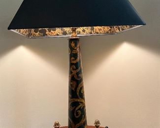 Elegant Painted Table Lamp