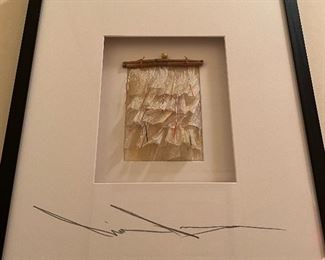 Akiko Sugiyama ( b. 1947, Japanese) Mixed Media Framed Sculpture