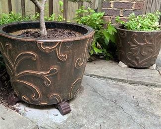 Large Outdoor Planters (plants included) 