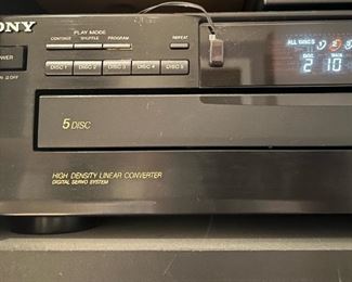 Sony 5 Disc Compact Disc Player CDP-C435