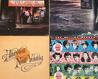Vintage LP’s, Rolling Stones, Elton John, Santana, Neil Young 