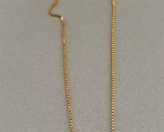 14K Gold Necklace, approx 19”