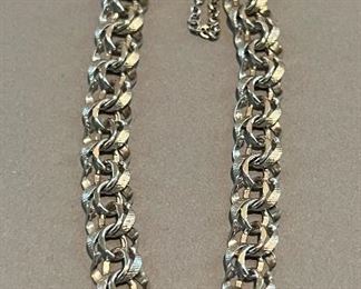 Sterling Silver Bracelet, approx 7”