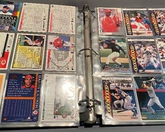 Binder Filled with Baseball Cards