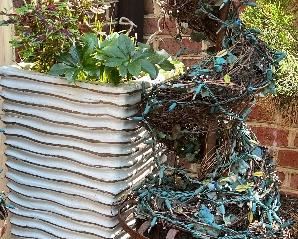 Tall Modern Planters, Wrought Iron Topiary Baskets