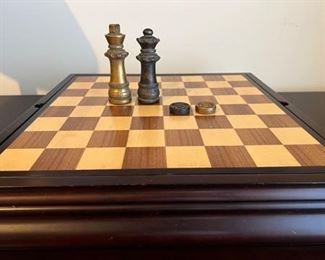 Vintage Bombay Cambrian Premier Chess Checker Backgammon Set