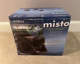 Lasko Misto 3 Speed Outdoor Patio Camping Portable Cooling Water Misting Fan