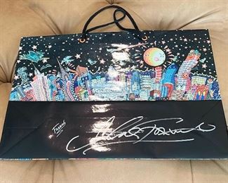 Charles Fazzino Signed Shopping Bag