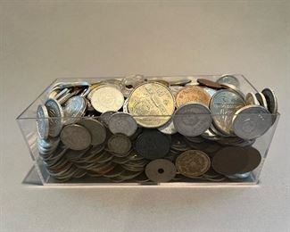 Assorted Vintage Foreign Coins, will be offered in two separate lots.
