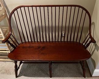 Contemporary Windsor Style Bench 