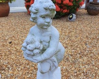Cupid Statue Stone - 50lbs