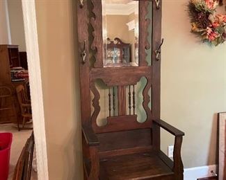 Antique Hall Tree