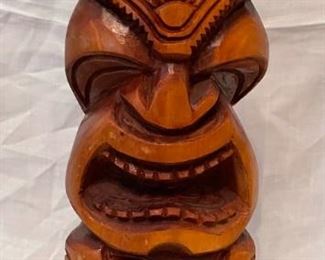 Carved Wood Tiki Totem Pole