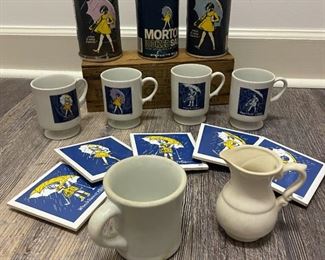 Morton Salt Trivets and Mugs