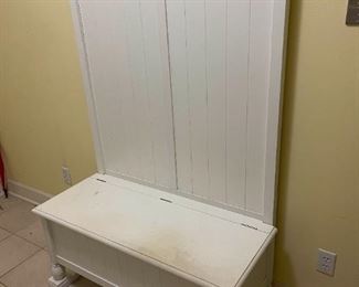 Mud Room Bench Seat with Hooks