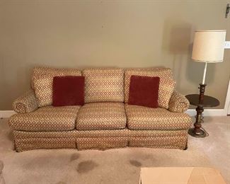 Sofa and Side Table with Lamp