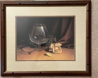 Vintage Open Edition Lithograph Opalescent Image