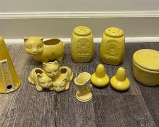 Vintage Yellow Pig Eggcup and More