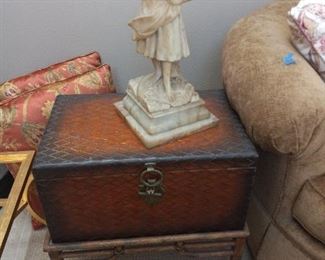 Antique Alabaster statue of   a women