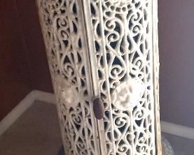 antique French enamel  stove