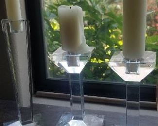 signed Oleg Casssini  candle sticks