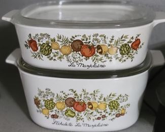 Corning Spice of Life casserole dishes