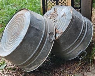 Galvanized metal tubs #2