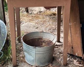 Farm style side table