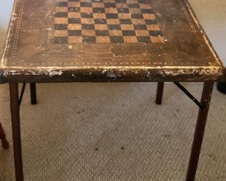 Vintage folding game table 