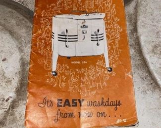 Manual for EASY washer model 536