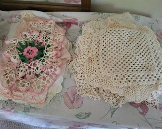 Doilies- most handmade 