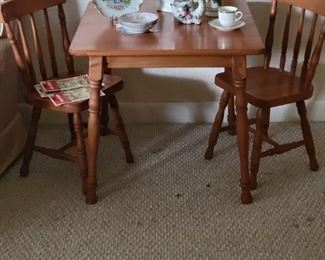 Children's oak dining set 