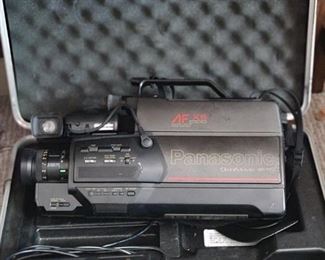 Panasonic Video camera in case 