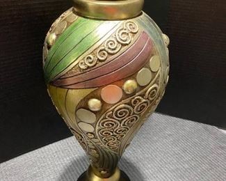 Art Deco French Gold Trim Vase