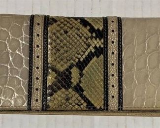 Brahmin Multicolor Leather Snakeskin Wallet