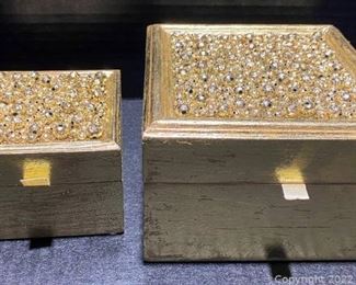 Two Gold Decor Boxes