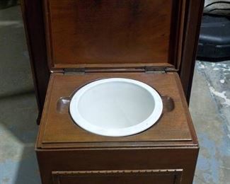 Victorian Mahogany Pot Box and Bedroom Commode Antique