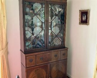 Chippendale style china cabinet 